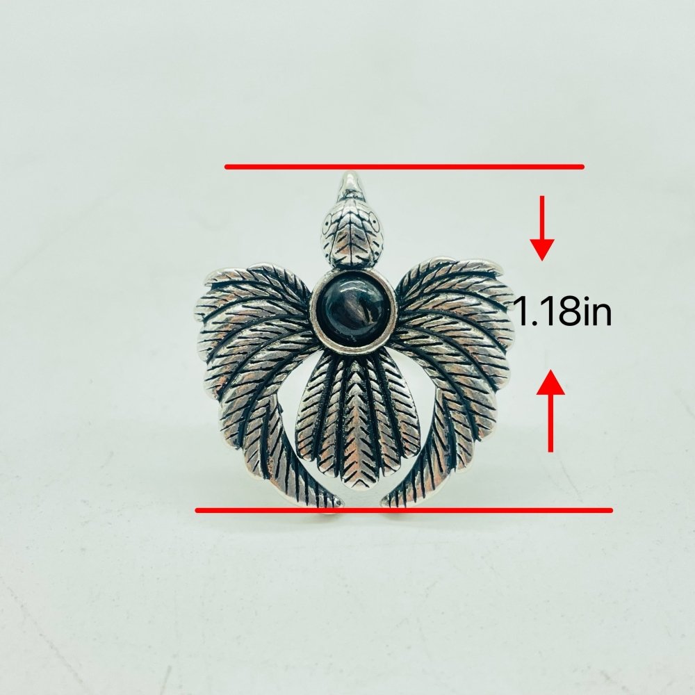 Hypersthene Stone Feather Ring Wholesale -Wholesale Crystals