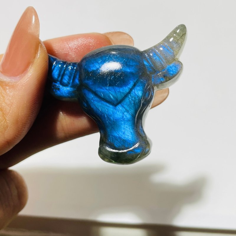 Labradorite Bull Head Carving Wholesale -Wholesale Crystals