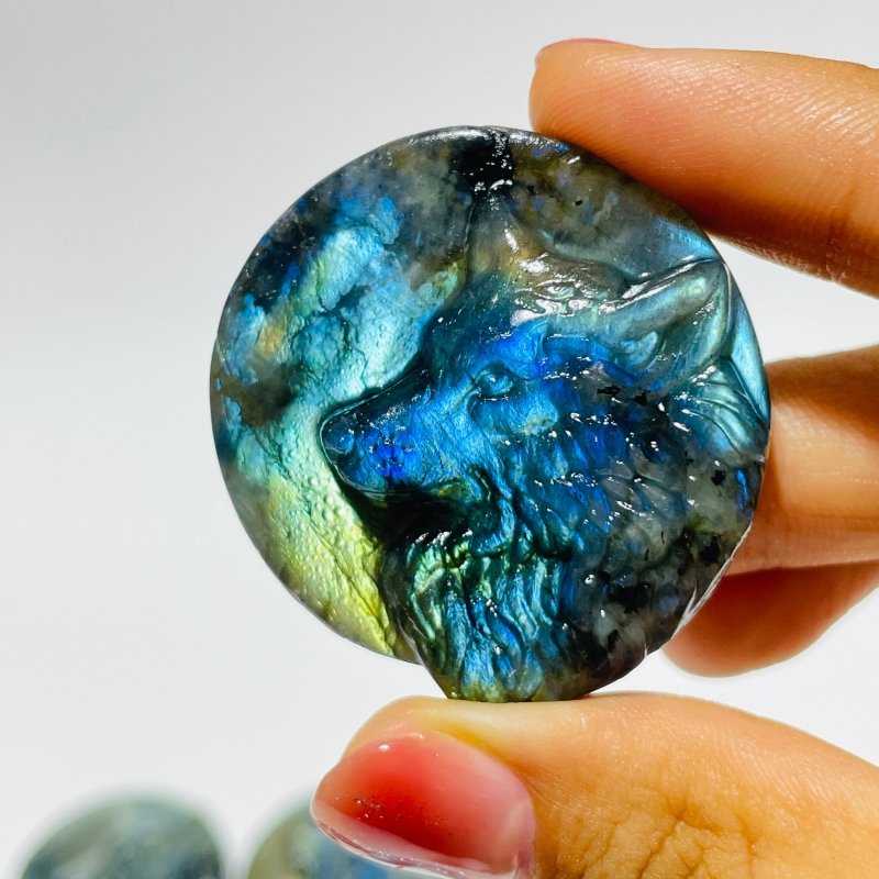 Labradorite Carving Wolf Wholesale -Wholesale Crystals