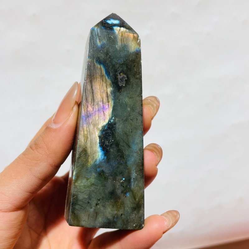 Labradorite Four-Sided Tower Point Wholesale -Wholesale Crystals