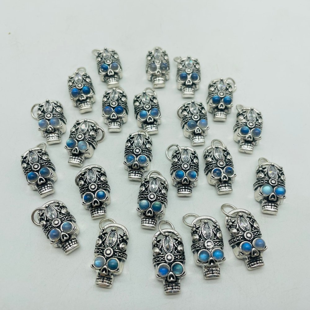 Labradorite King Skull Pendant Wholesale -Wholesale Crystals