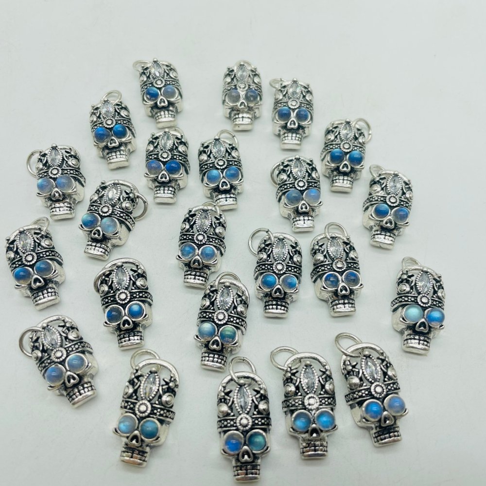 Labradorite King Skull Pendant Wholesale -Wholesale Crystals