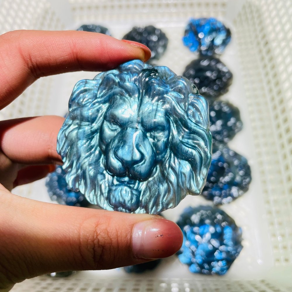 Labradorite Lion Head Carving Wholesale -Wholesale Crystals