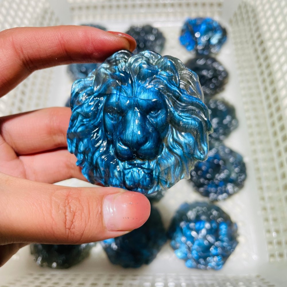 Labradorite Lion Head Carving Wholesale -Wholesale Crystals