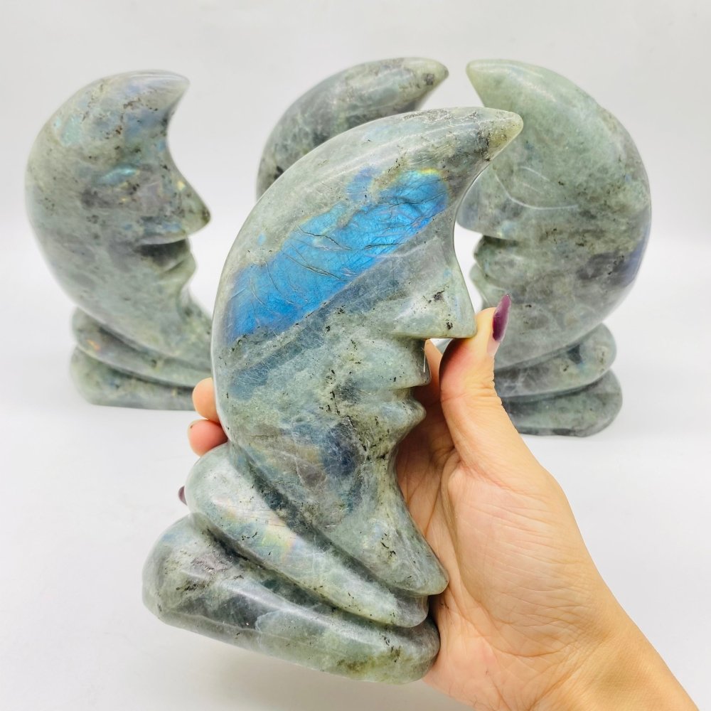 Labradorite Stand Moon Face Wholesale -Wholesale Crystals