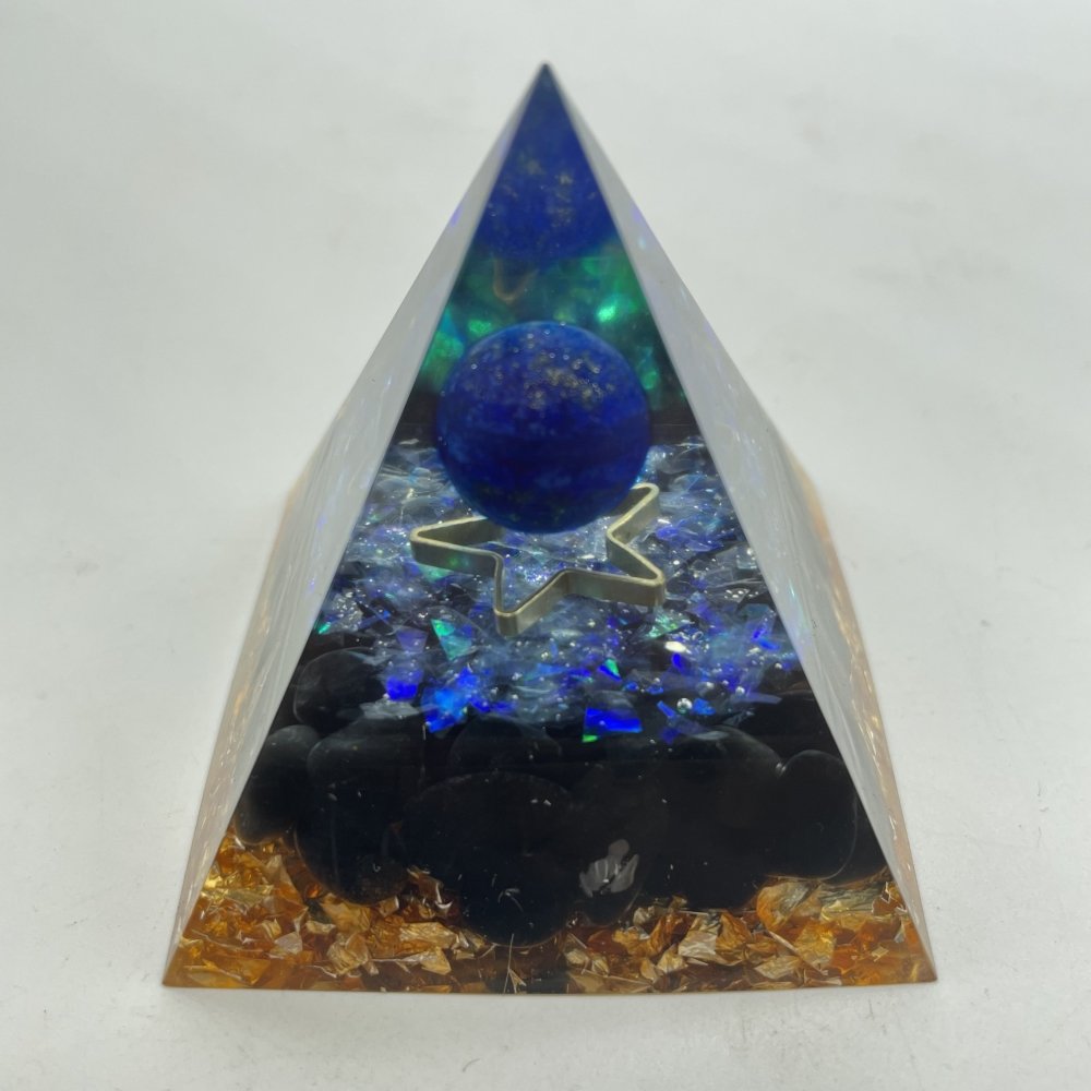Lapis Lazuli Obsidian Orgone Pyramid Wholesale -Wholesale Crystals