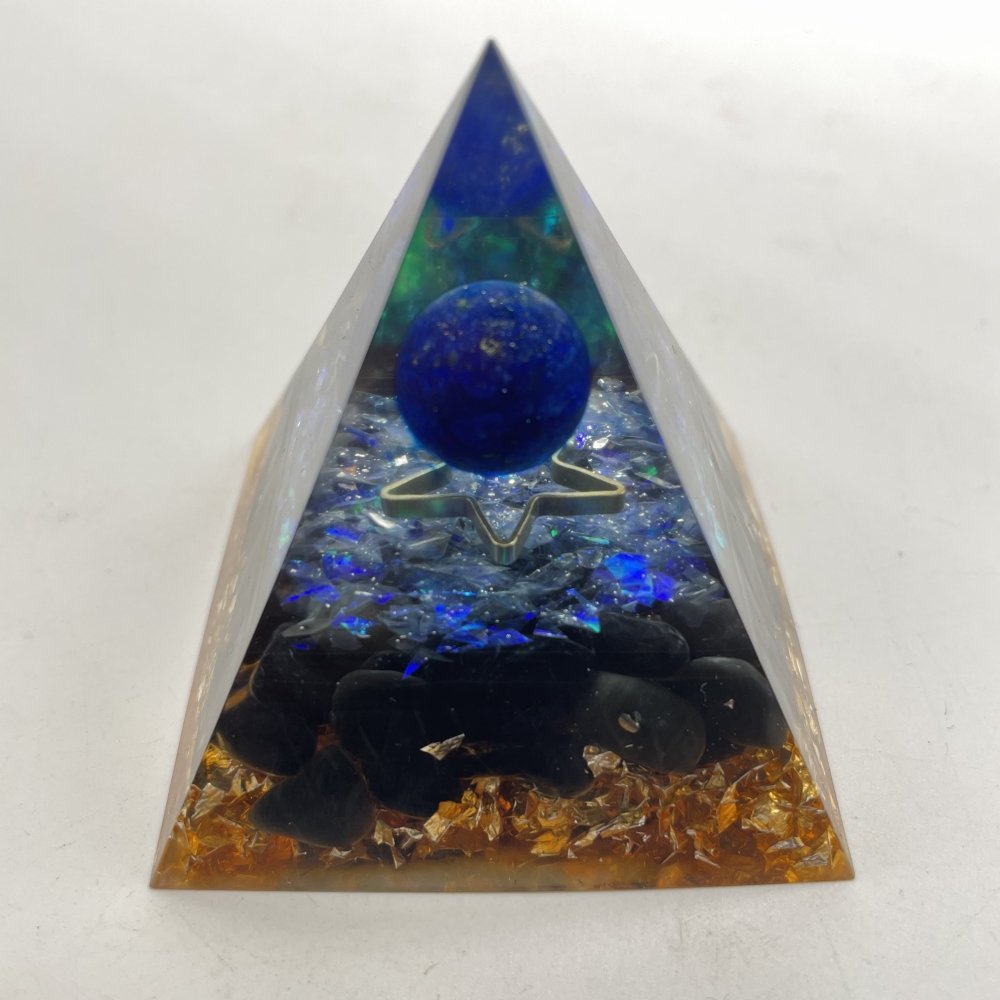 Lapis Lazuli Obsidian Orgone Pyramid Wholesale -Wholesale Crystals