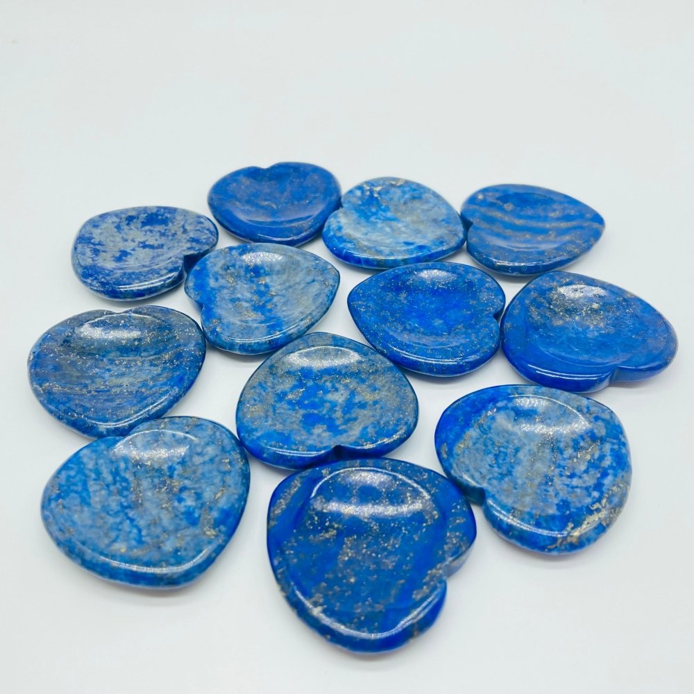 Lapis Lazuli Worry Stones Heart Wholesale -Wholesale Crystals