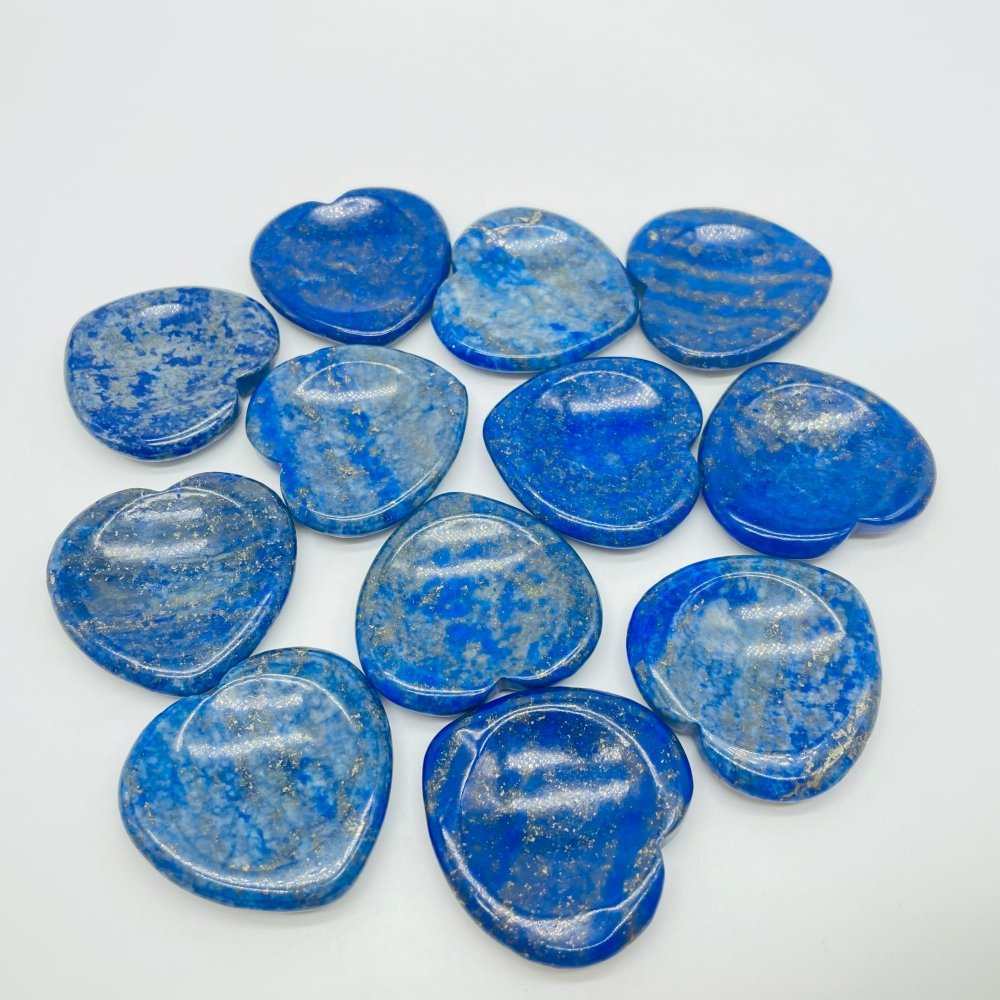Lapis Lazuli Worry Stones Heart Wholesale -Wholesale Crystals