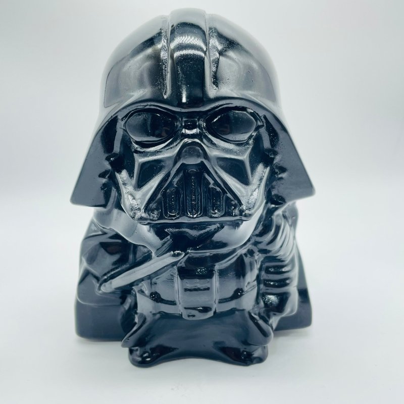 Large Black Obsidian Darth Vader Carving Wholesale -Wholesale Crystals