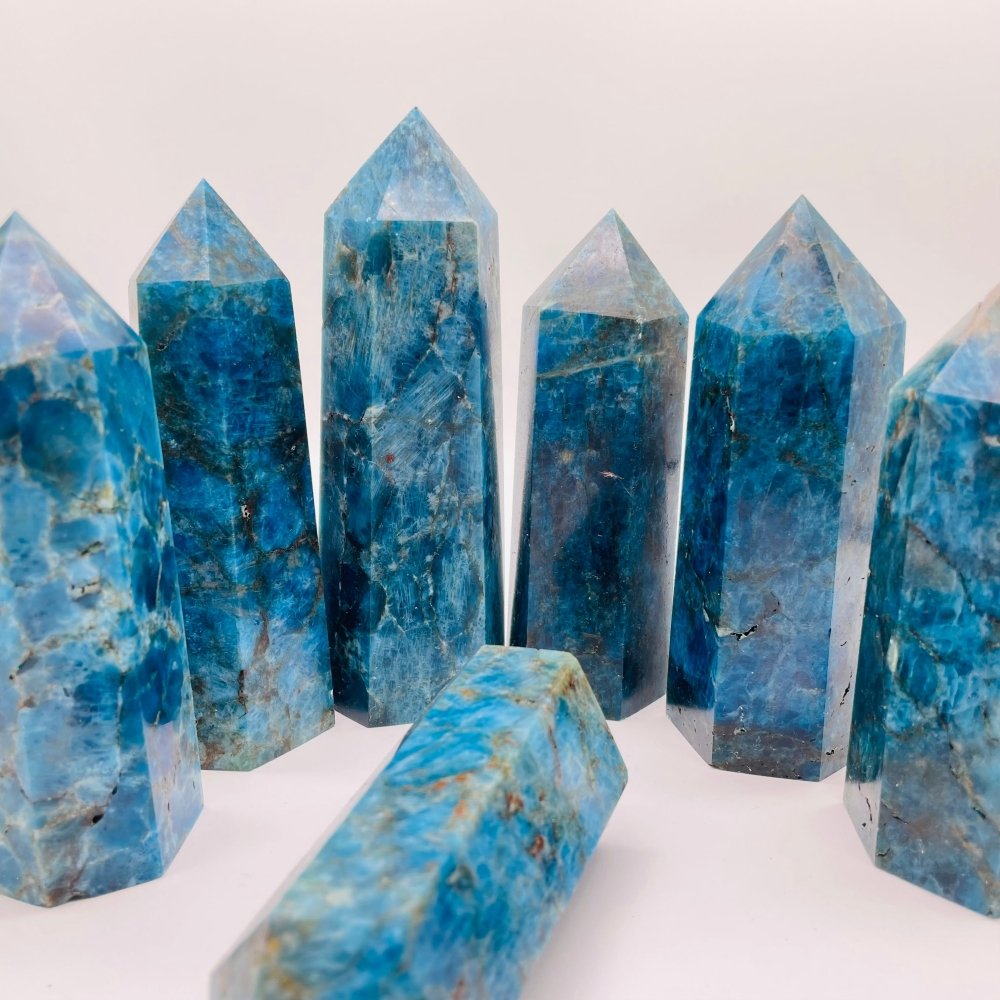 Large Blue Apatite Tower Points Wholesale -Wholesale Crystals