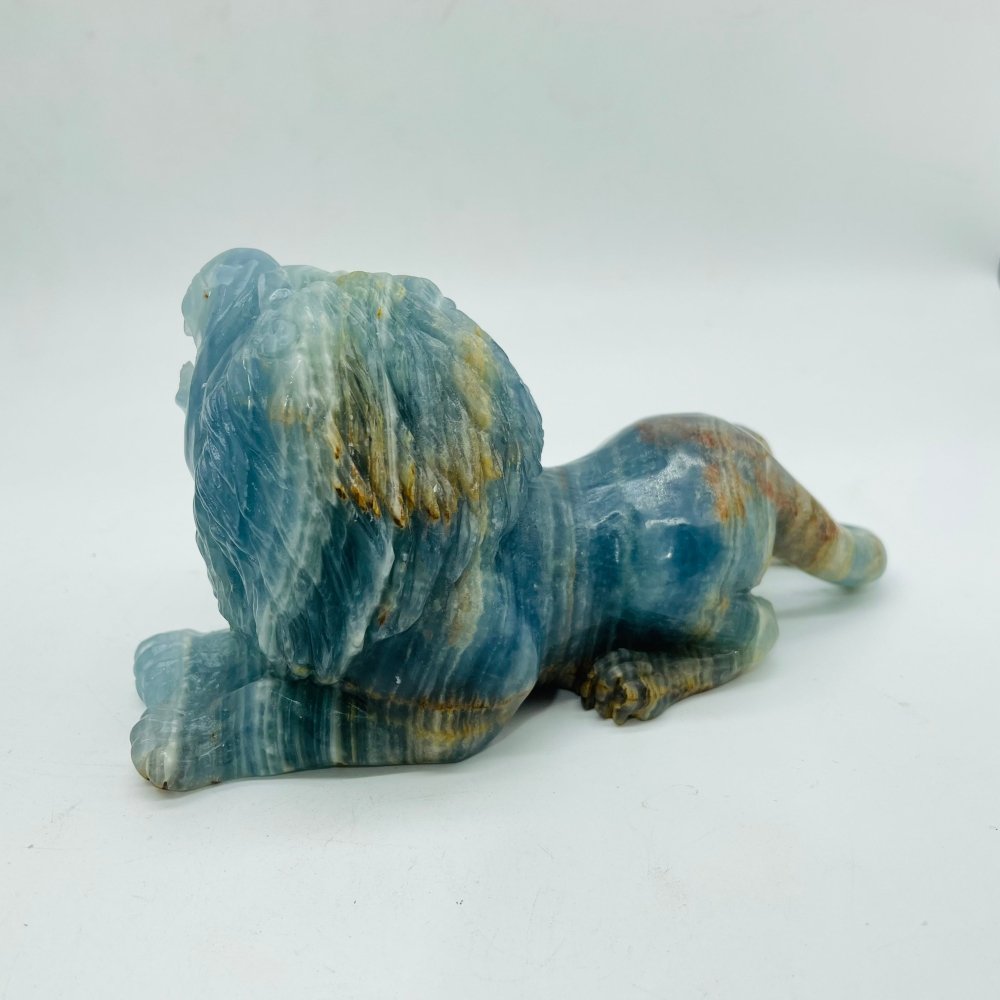 Large Blue Onyx Lion Carving -Wholesale Crystals