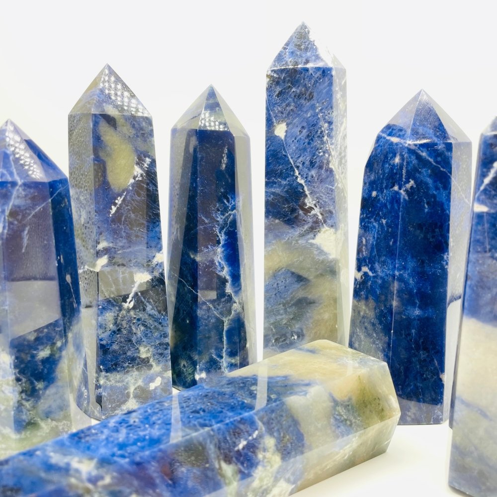 Large Blue Sodalite Tower Point Wholesale -Wholesale Crystals