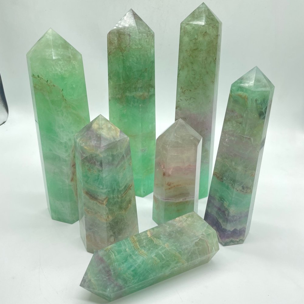 Large Clear Fluorite Tower Point Wholesale -Wholesale Crystals