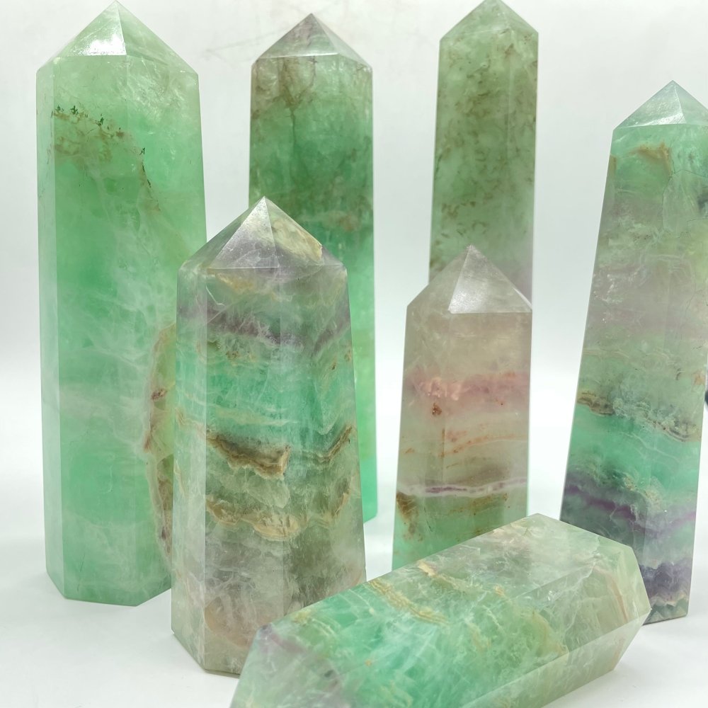 Large Clear Fluorite Tower Point Wholesale -Wholesale Crystals