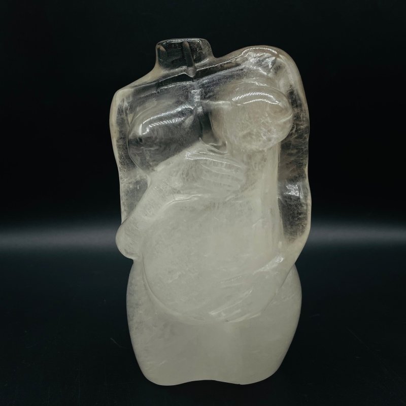 Large Clear Quartz Pregnant Female Goddess Carving -Wholesale Crystals