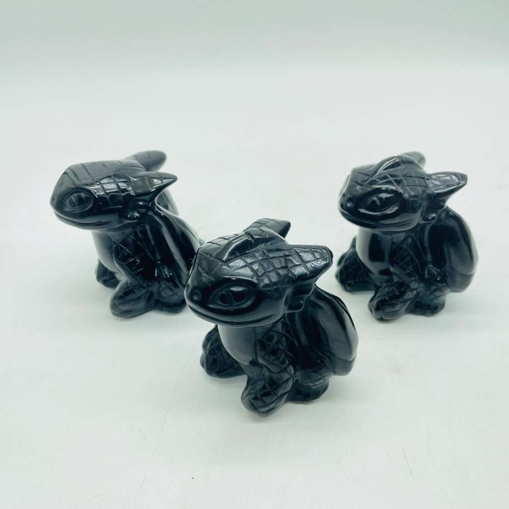 Large Obsidian Toothless Dragon Carving Wholesale -Wholesale Crystals