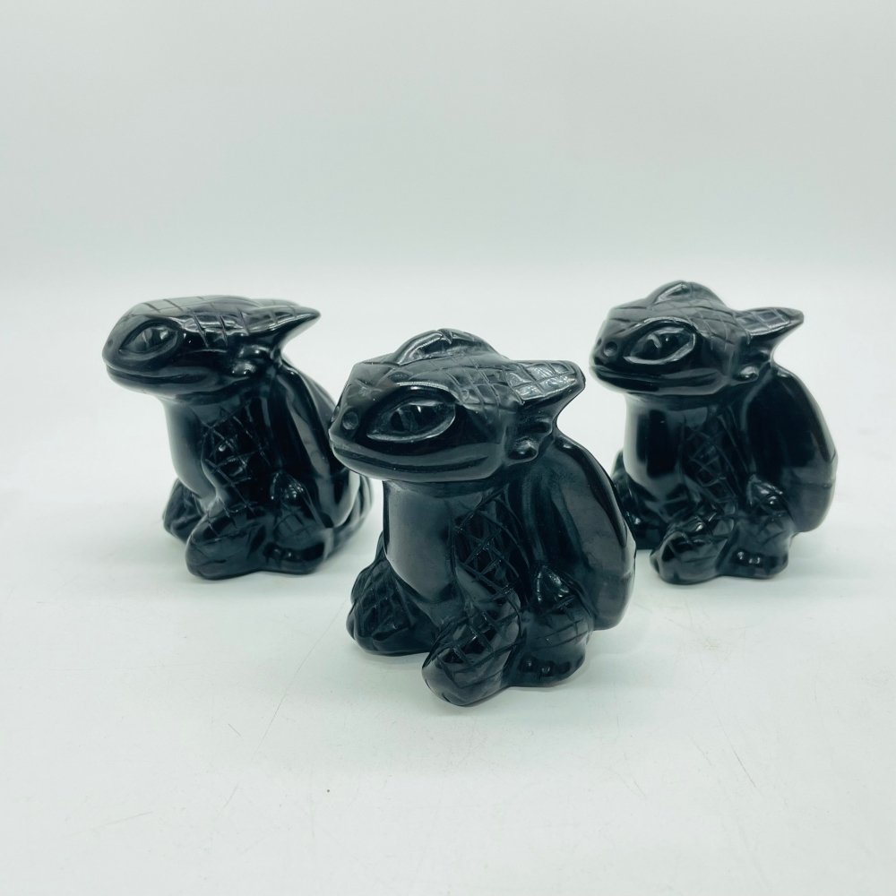 Large Obsidian Toothless Dragon Carving Wholesale -Wholesale Crystals