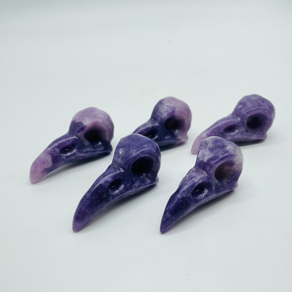 Lepidolite Crow Skull Carving Wholesale -Wholesale Crystals
