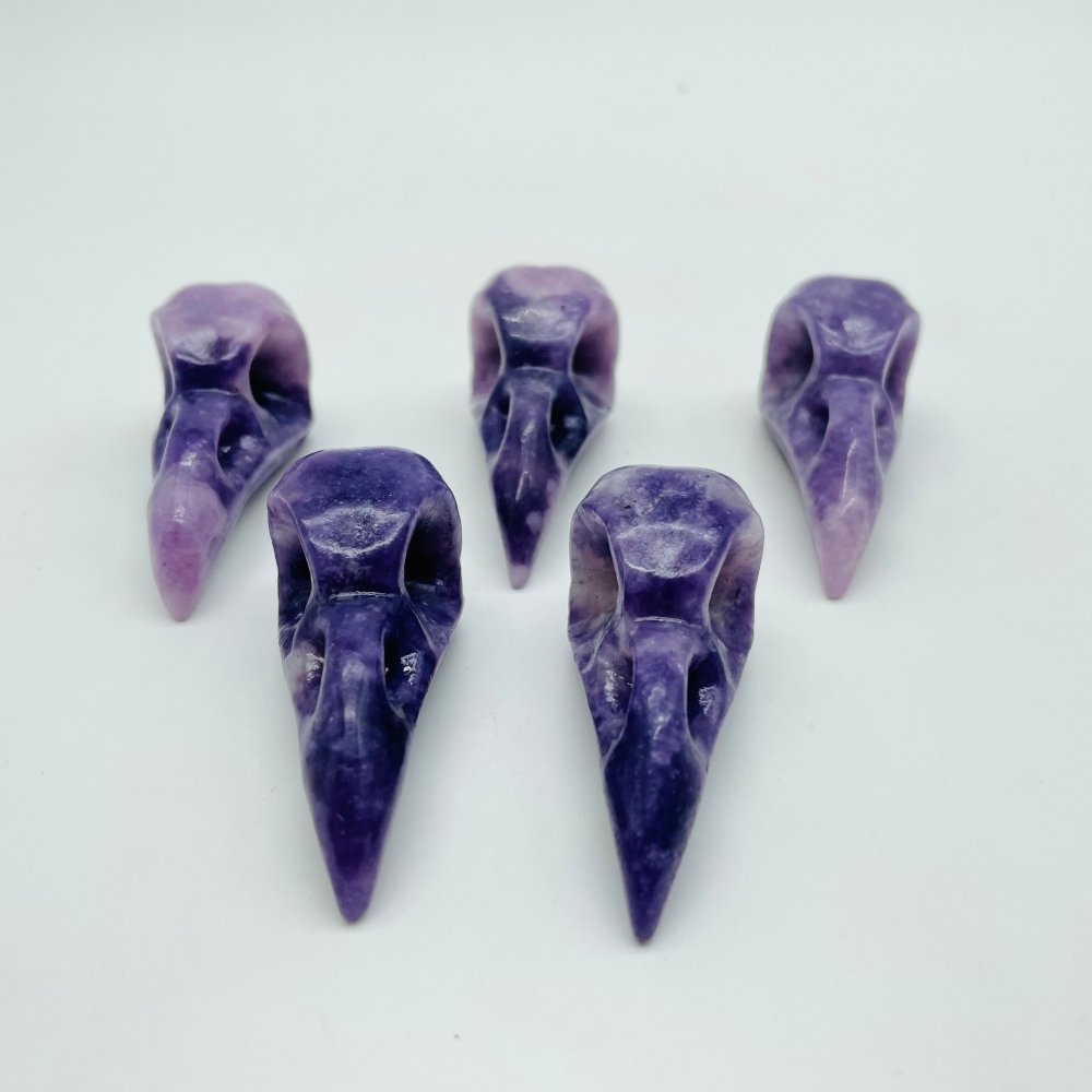 Lepidolite Crow Skull Carving Wholesale -Wholesale Crystals