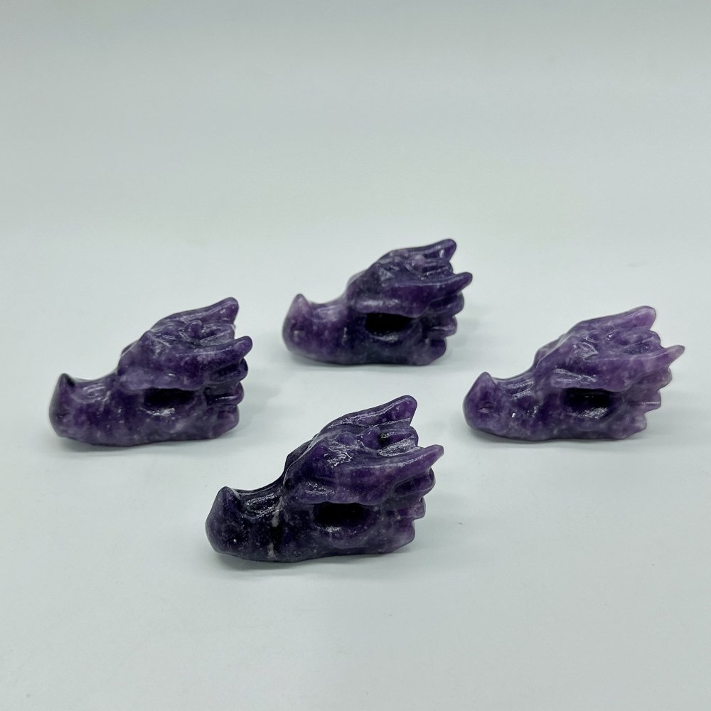 Lepidolite Dragon Head Carving Wholesale -Wholesale Crystals