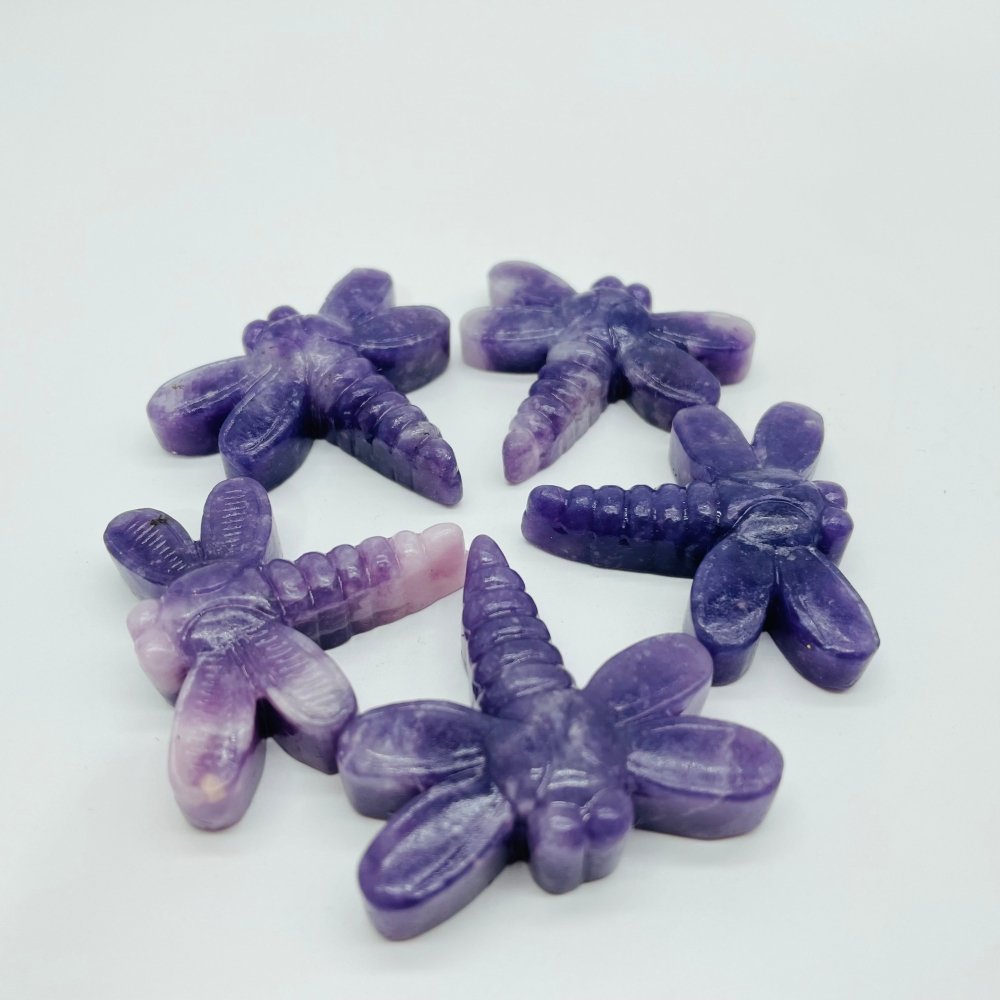 Lepidolite Dragonfly Carving Wholesale -Wholesale Crystals