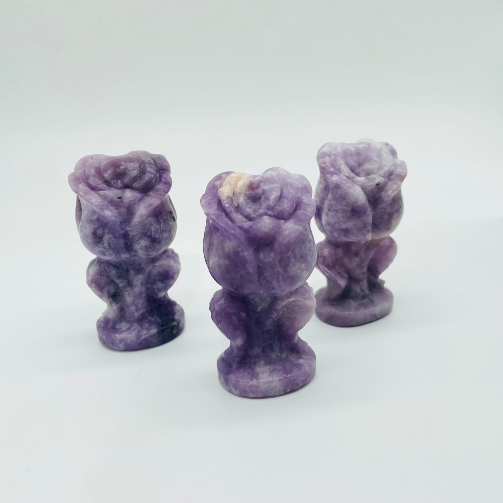 Lepidolite Flower Carving Wholesale -Wholesale Crystals