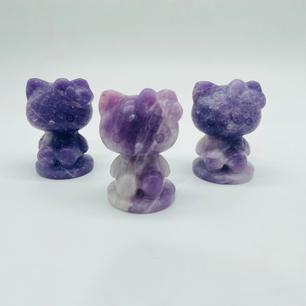 Lepidolite Hello kitty Carving Wholesale -Wholesale Crystals