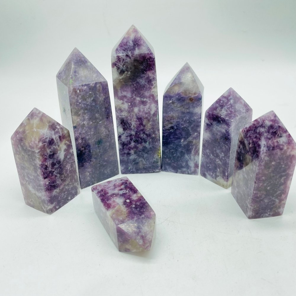 Lepidolite Mixed Quartz Points Wholesale Closeout -Wholesale Crystals