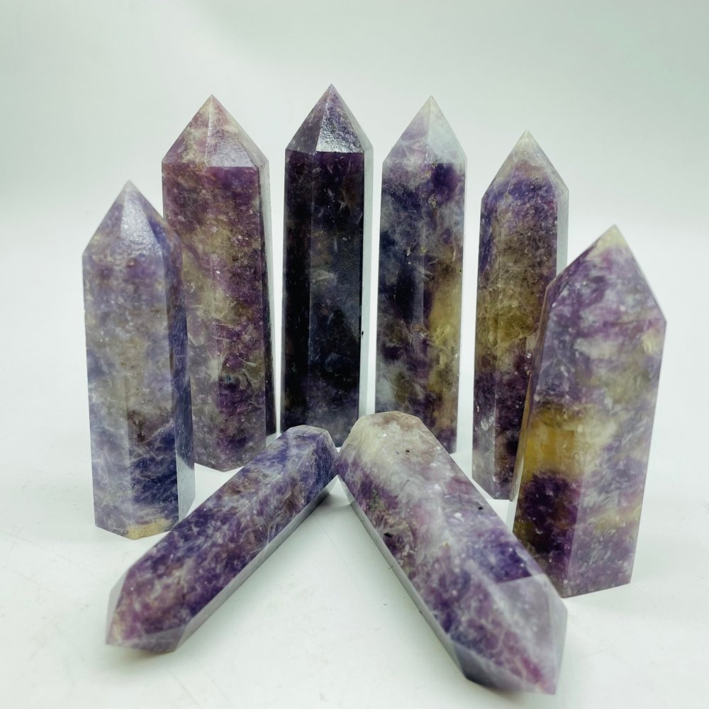 Lepidolite Mixed Quartz Tower Point Wholesale -Wholesale Crystals