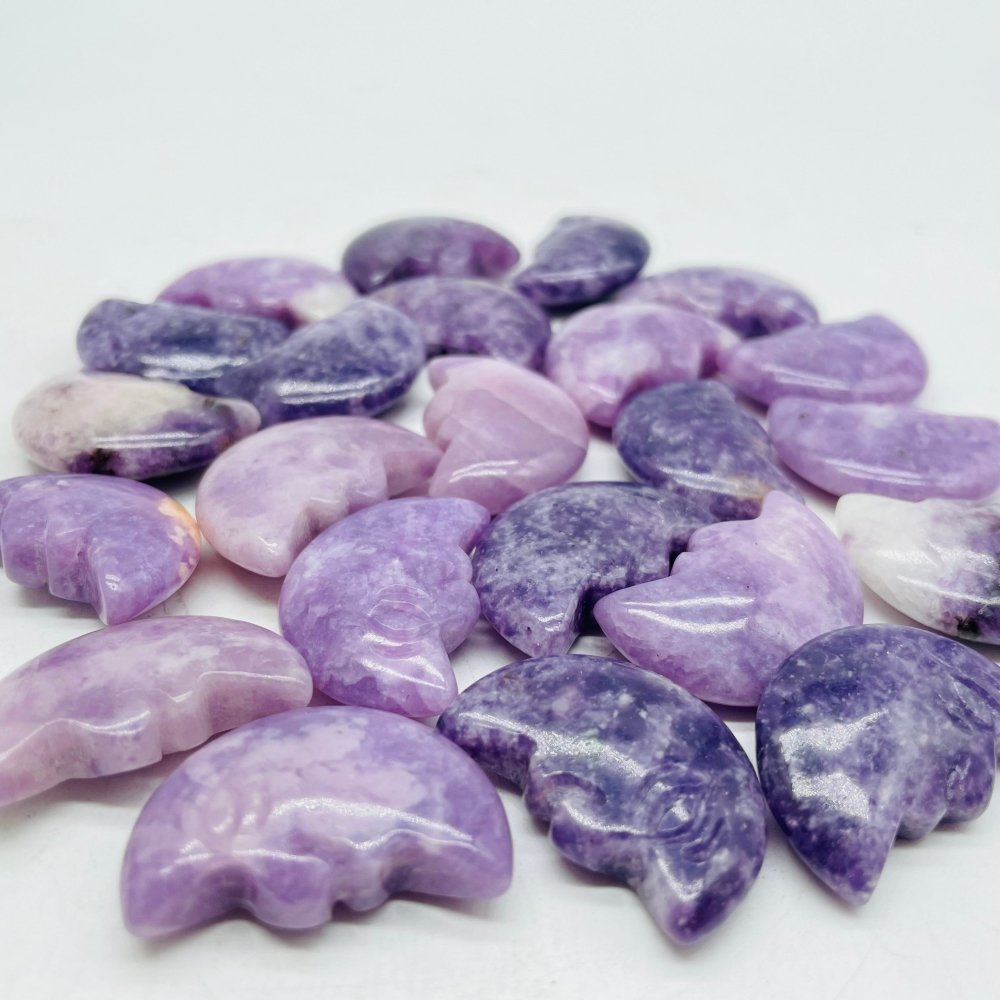 Lepidolite Moon Face Carving Wholesale -Wholesale Crystals