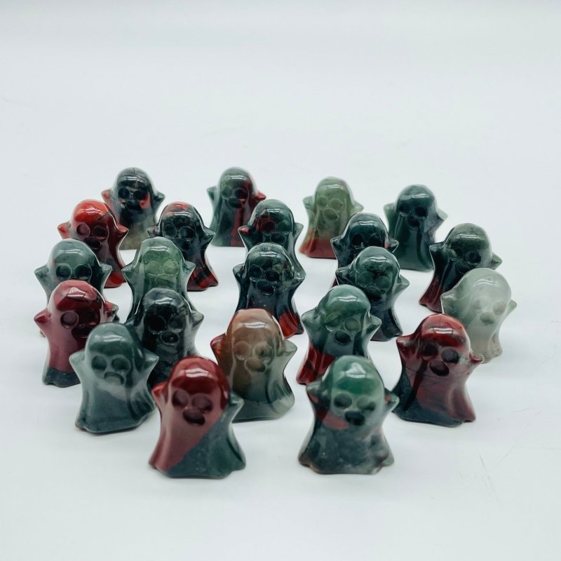 Mini Africa Blood Stone Ghost Carving Halloween Crystals Wholesale -Wholesale Crystals