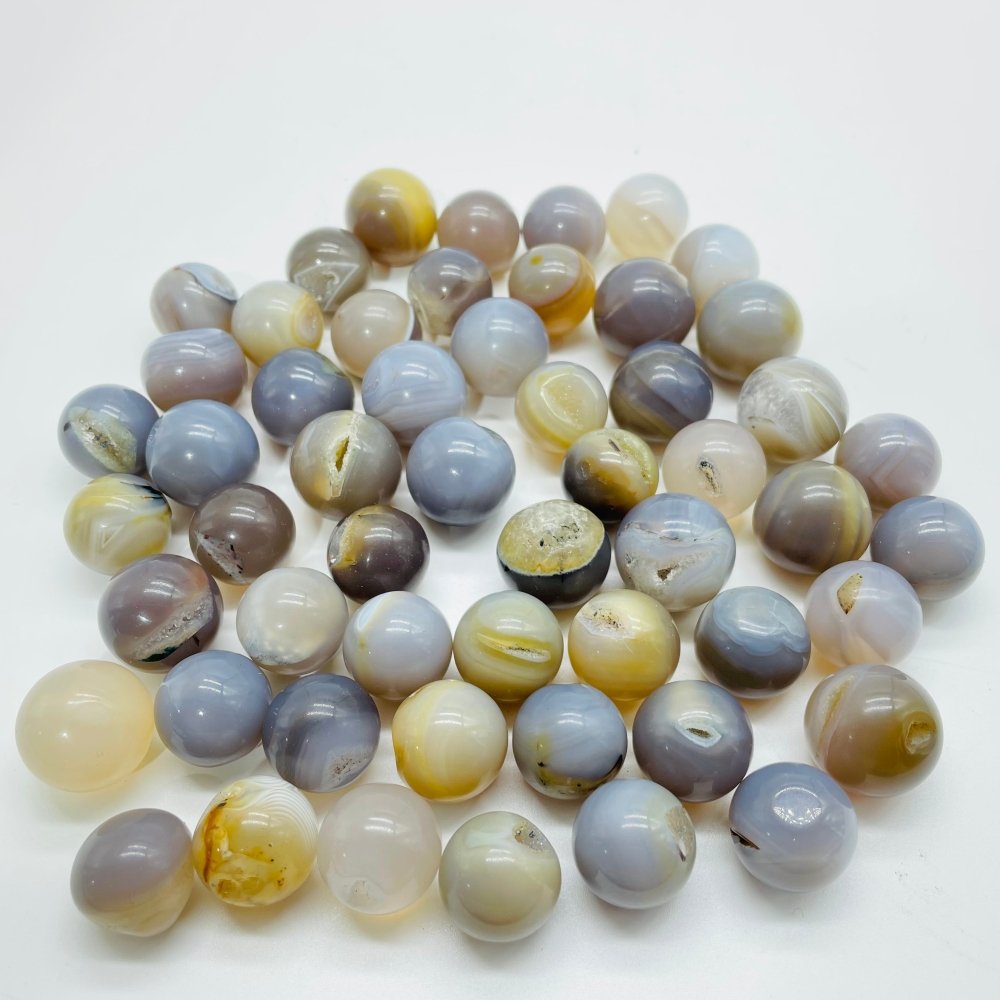 Mini Agate Geode Spheres Druzy Agate Ball 0.78in(2cm) Wholesale -Wholesale Crystals
