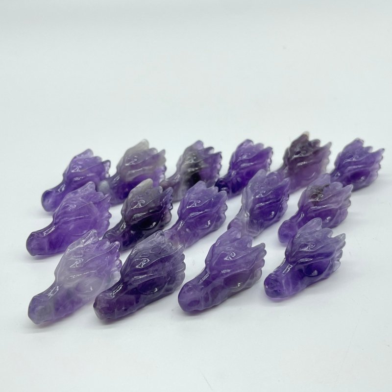 Mini Amethyst Dragon Head Carving Wholesale -Wholesale Crystals