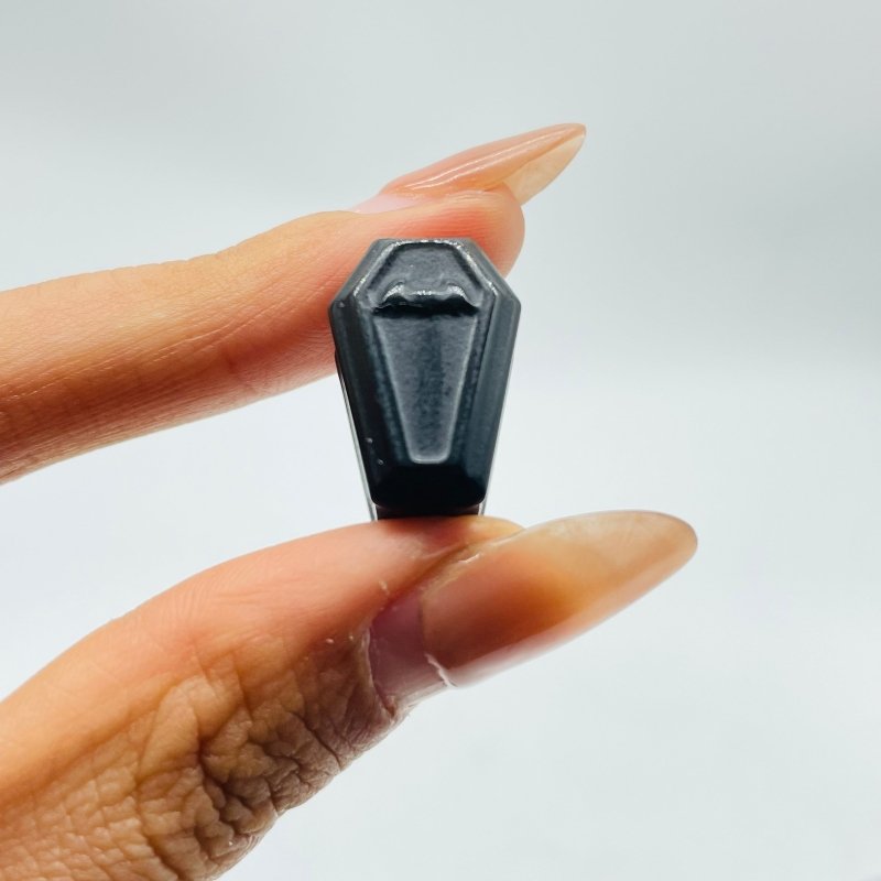 Mini Black Obsidian Coffin Carving Wholesale -Wholesale Crystals