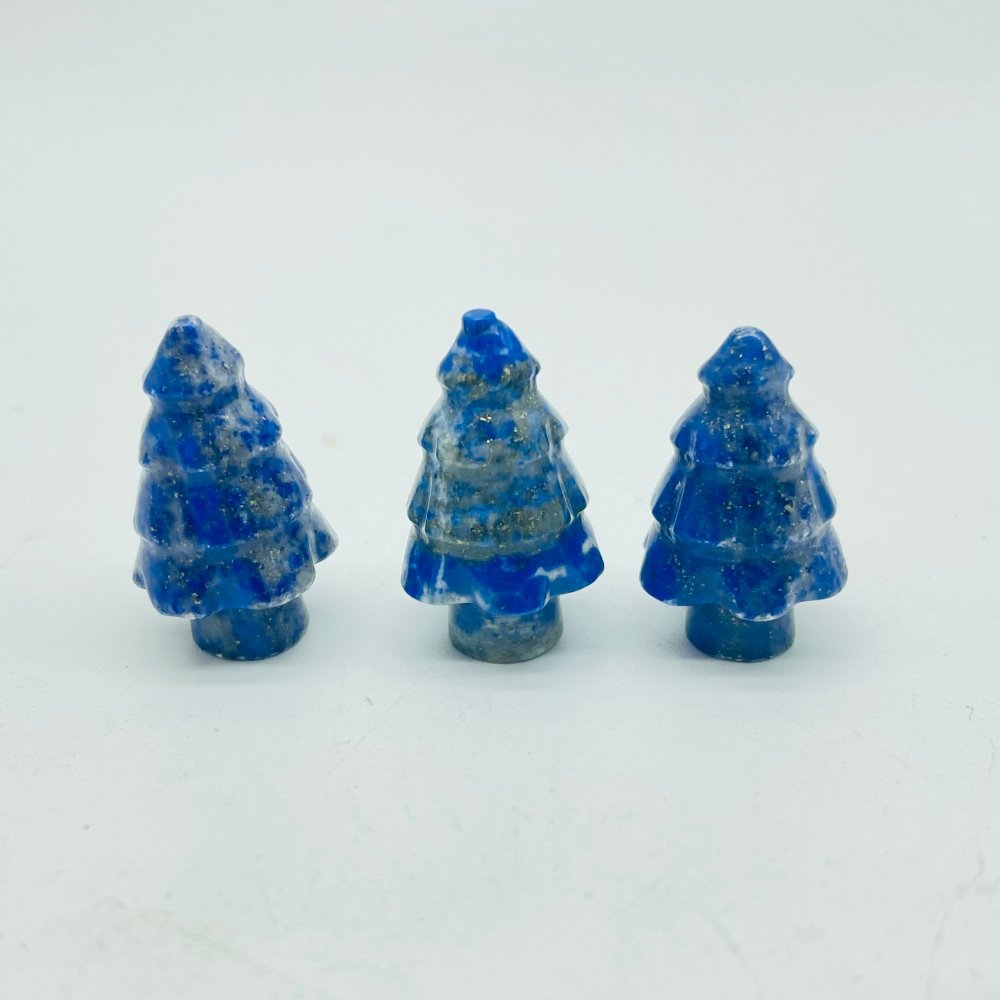 Mini Christmas Tree Carving Wholesale Green Aventurine Lepidolite -Wholesale Crystals