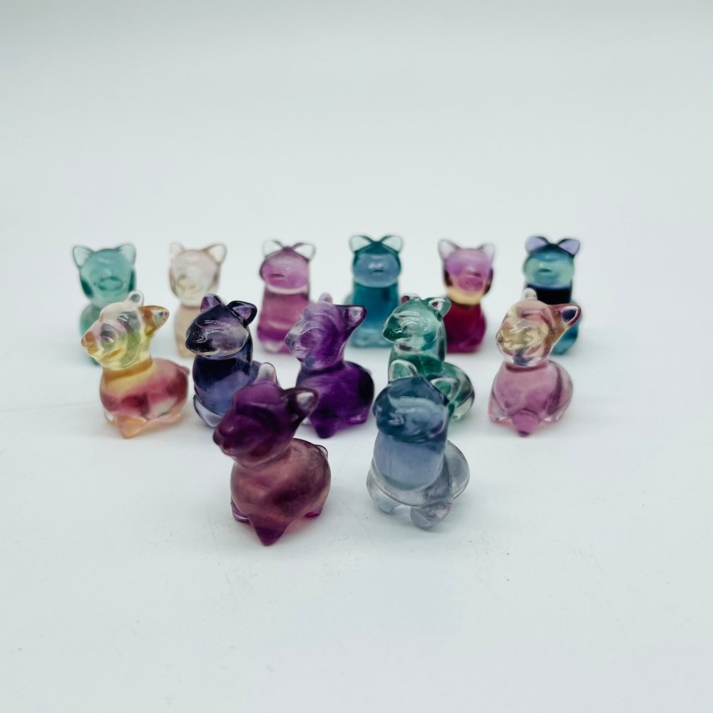 Mini Colorful Fluorite Sheep Carving Wholesale -Wholesale Crystals