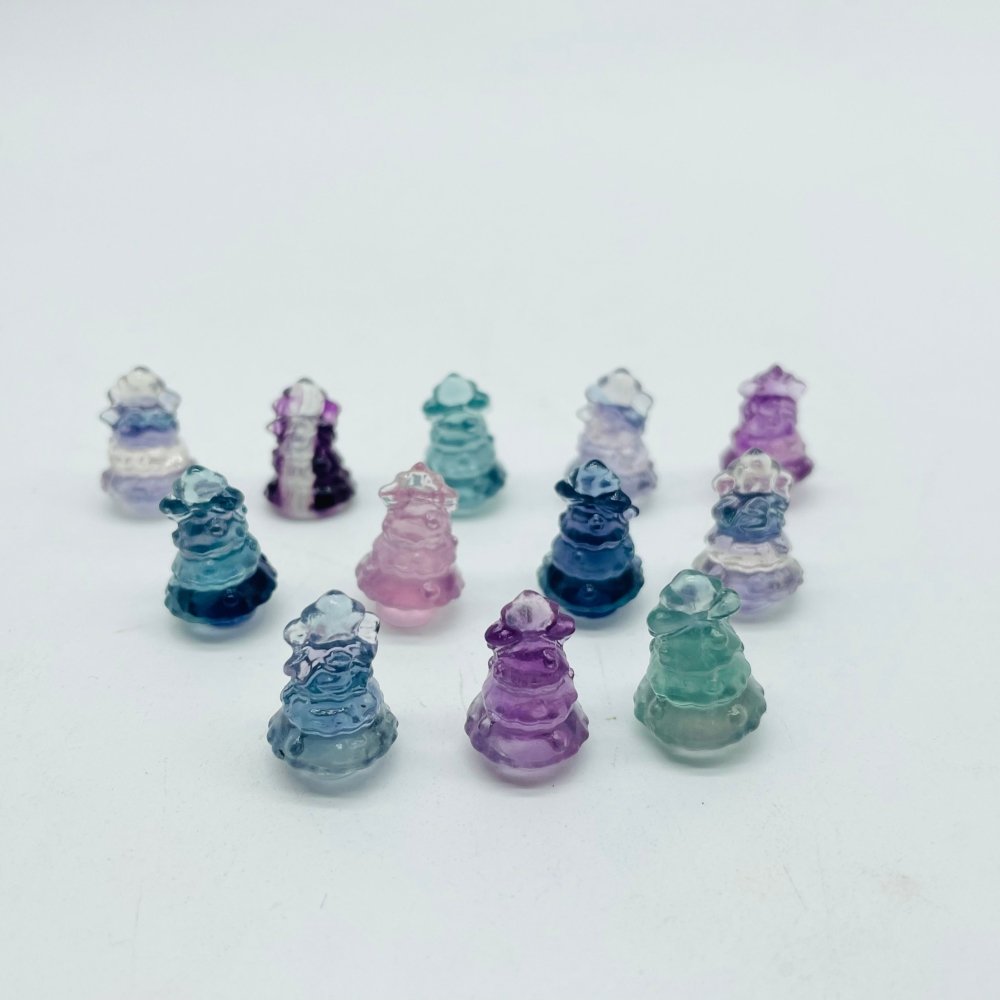 Mini Fluorite Christmas Tree Carving Crystals Wholesale -Wholesale Crystals