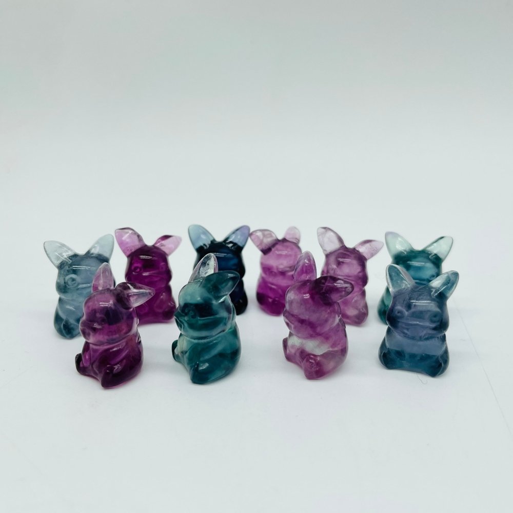 Mini Fluorite Pikachu Carving Animals Wholesale -Wholesale Crystals