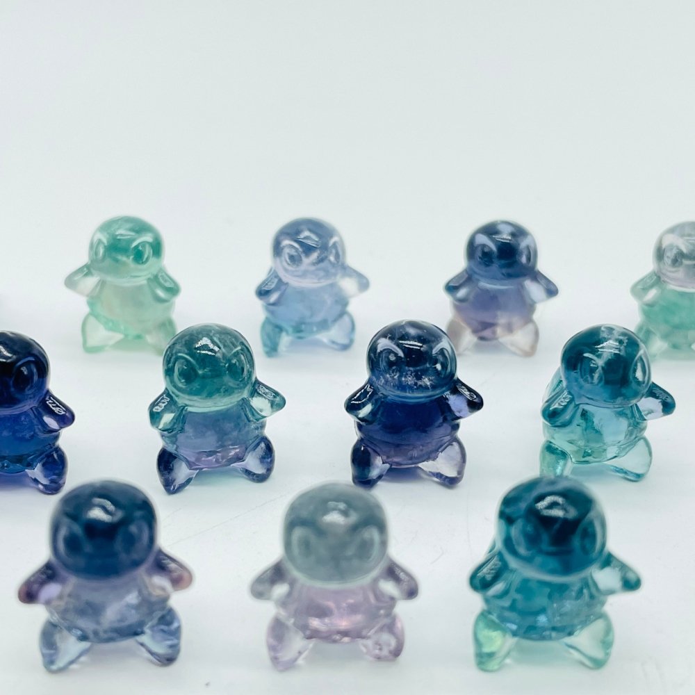 Mini Fluorite Pokemon Squirtle Carving Wholesale -Wholesale Crystals