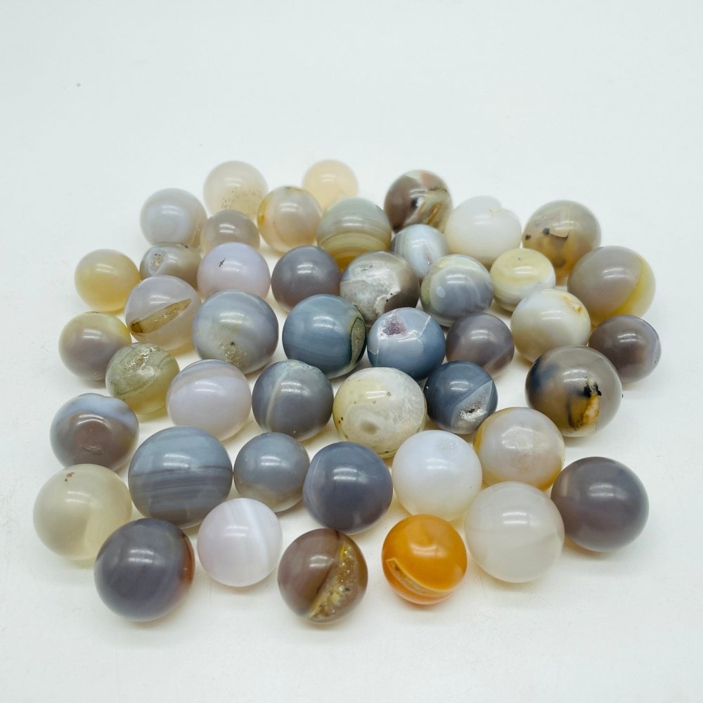 Mini Geode Agate Spheres Druzy Agate Wholesale -Wholesale Crystals