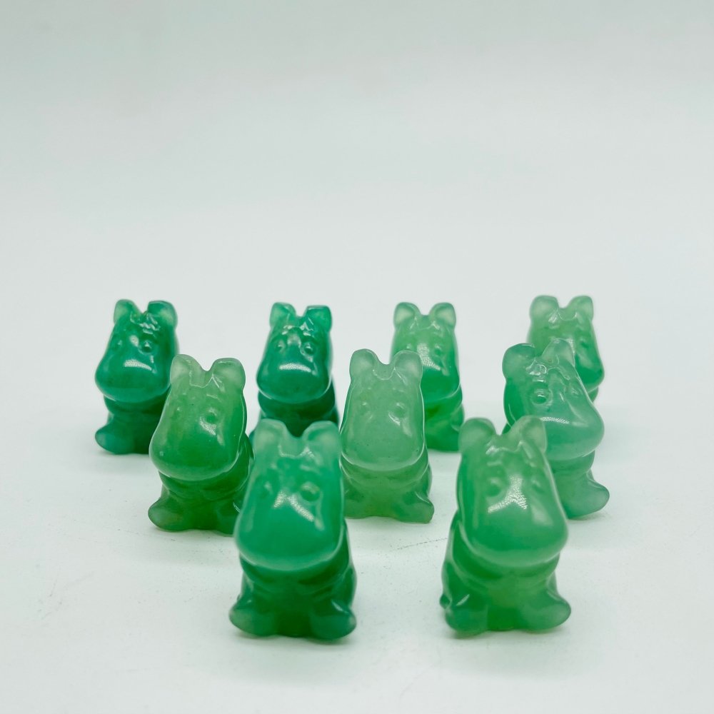 Mini Green Aventurine Hippo Carving Wholesale -Wholesale Crystals