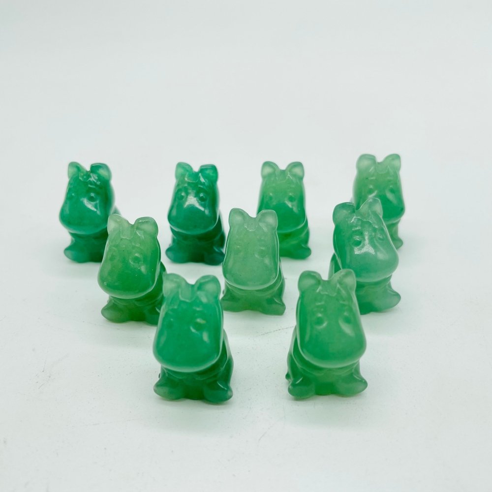 Mini Green Aventurine Hippo Carving Wholesale -Wholesale Crystals