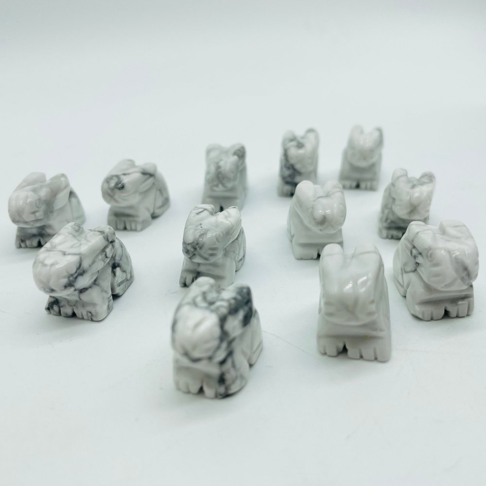 Mini Howlite Rabbit Carving Wholesale -Wholesale Crystals