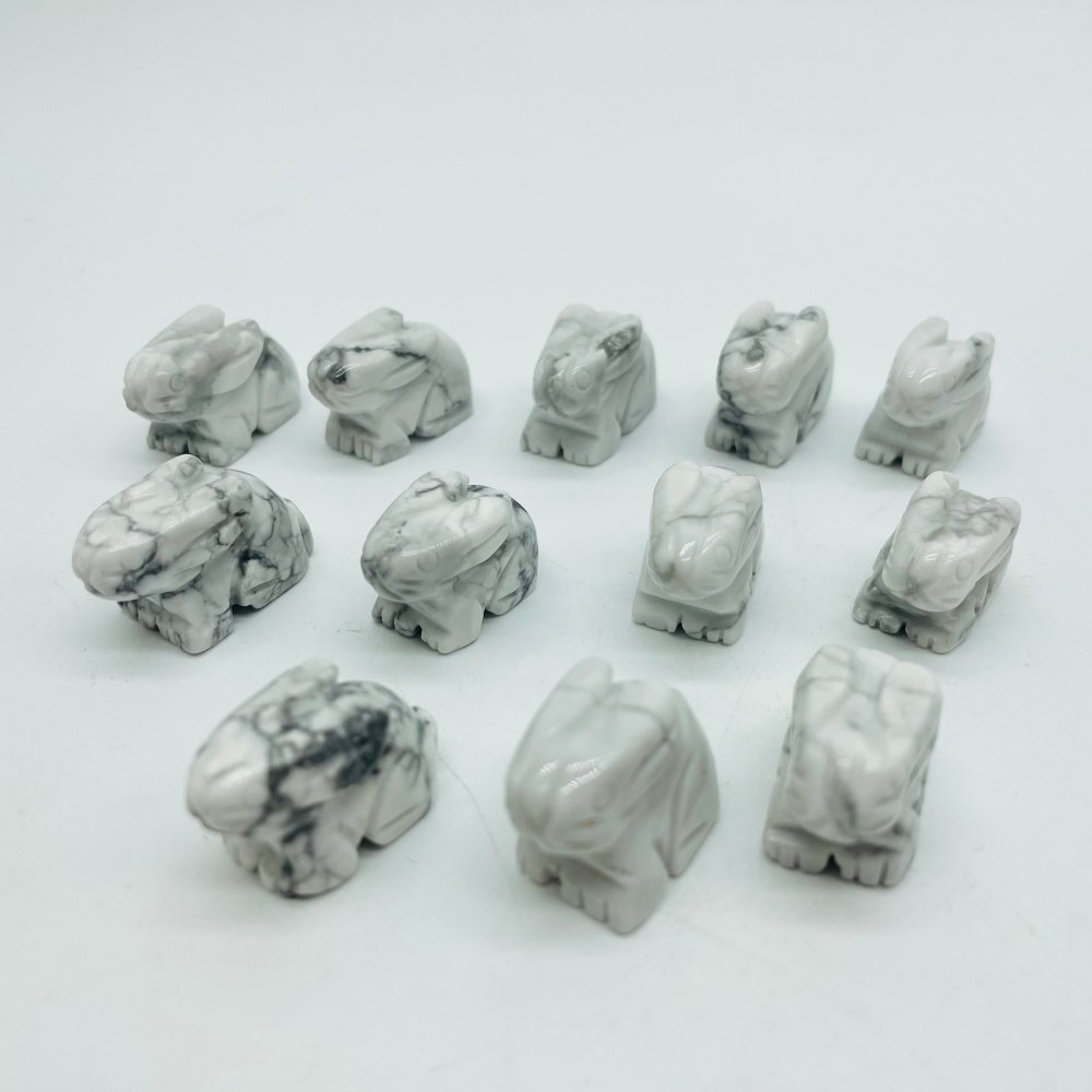 Mini Howlite Rabbit Carving Wholesale -Wholesale Crystals