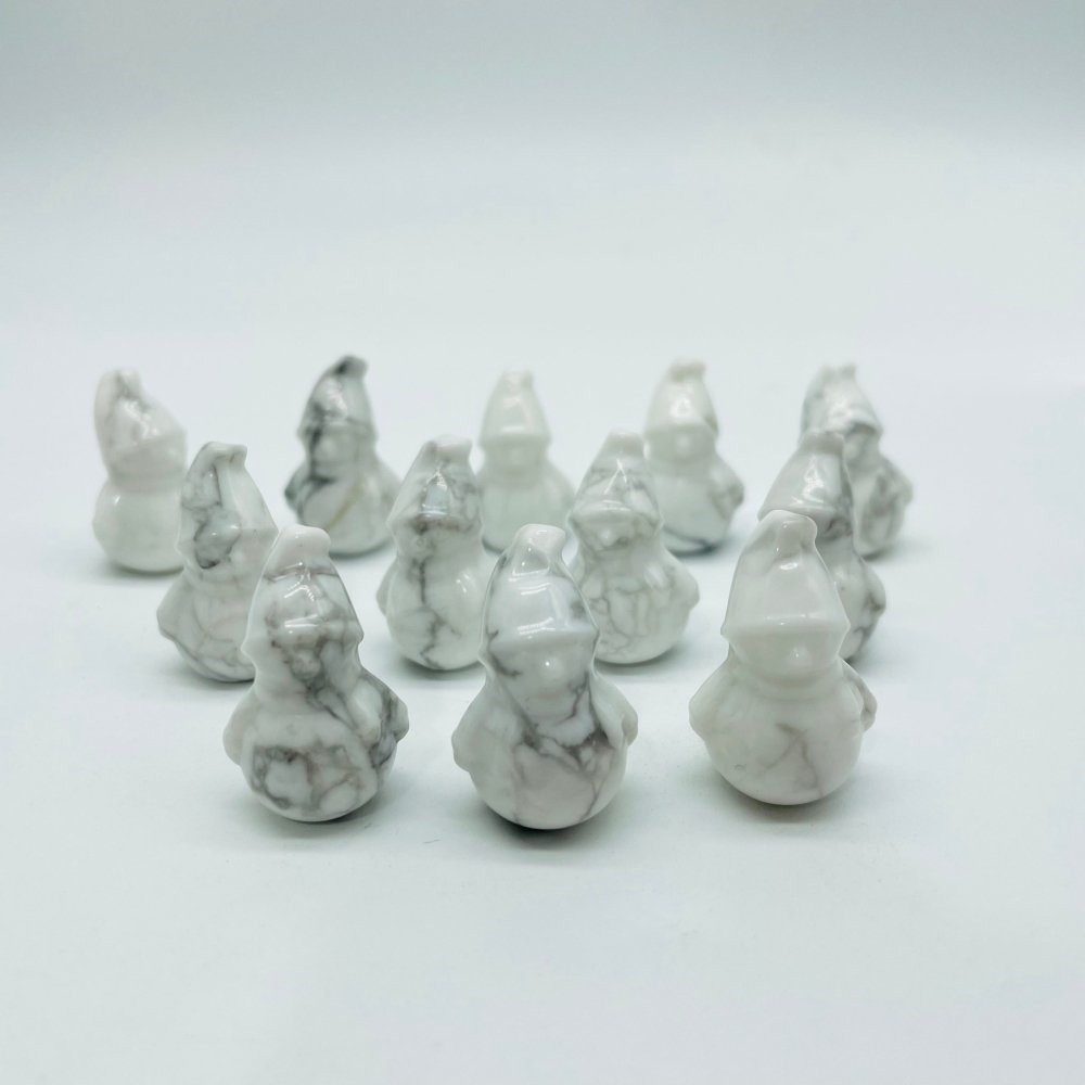 Mini Howlite Snowman Carving Wholesale -Wholesale Crystals