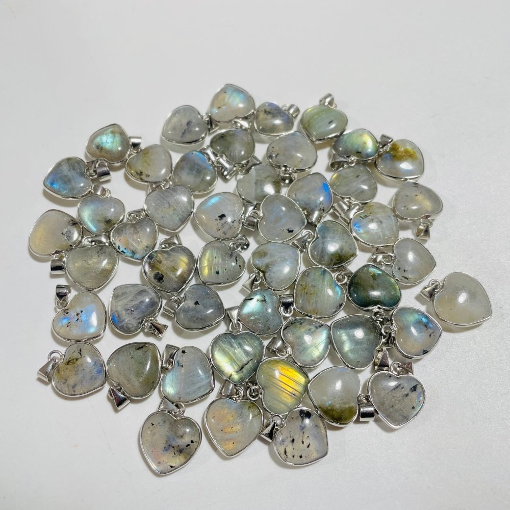 Mini Labradorite Heart Pendant Wholesale -Wholesale Crystals