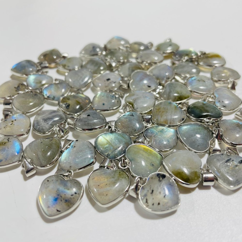 Mini Labradorite Heart Pendant Wholesale -Wholesale Crystals