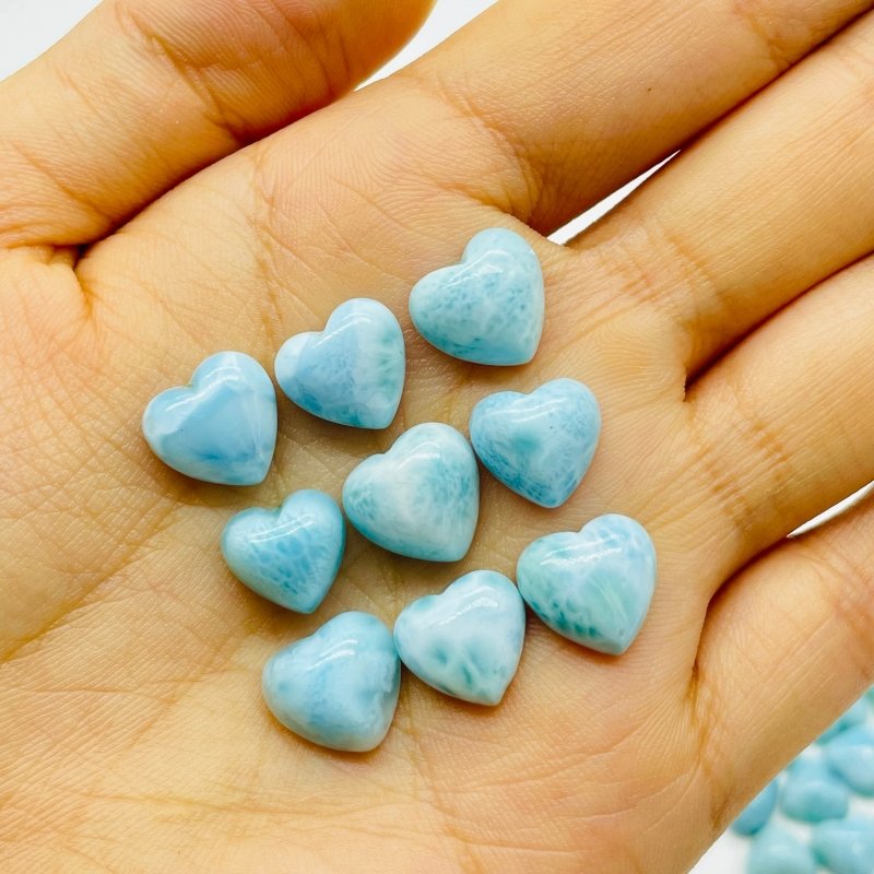 Mini Larimar Heart DIY Pendant Wholesale -Wholesale Crystals