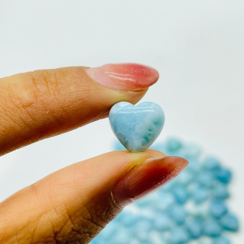 Mini Larimar Heart DIY Pendant Wholesale -Wholesale Crystals